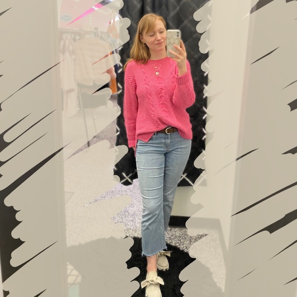 #4245 Cabi Pink Cable Elsa Soft Pullover Sweater - Medium - Picture 4 of 4